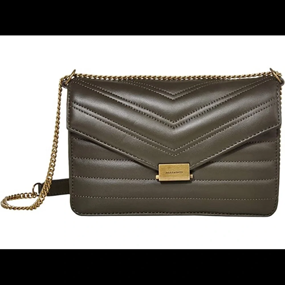 AllSaints Justine Crossbody - Khaki Green - Picture 1 of 4
